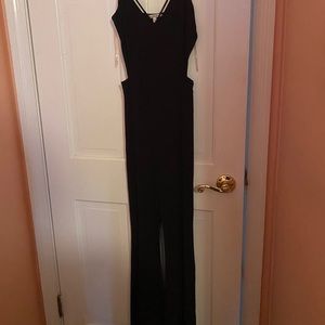 Black Charlotte Russe Flare Jumpsuit